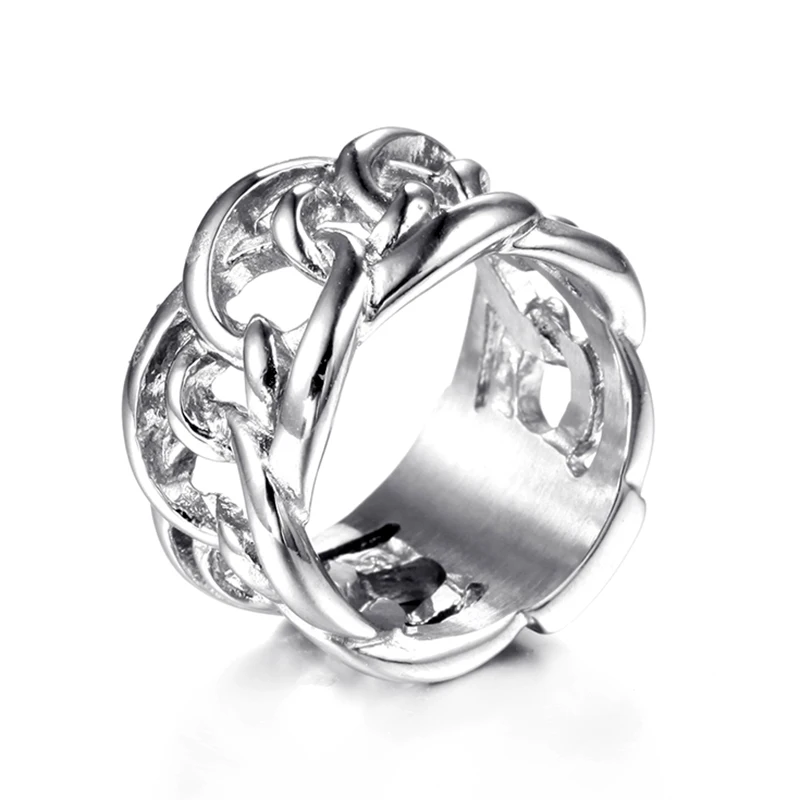 Rings For Men Women Punk Rock Handmade Unisex Biker Ring European Style 316L Stainless Steel Jewelry VR166 | Украшения и