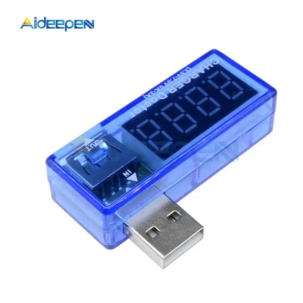 Светодиодный дисплей цифровой вольтметр Амперметр USB измеритель напряжения тока