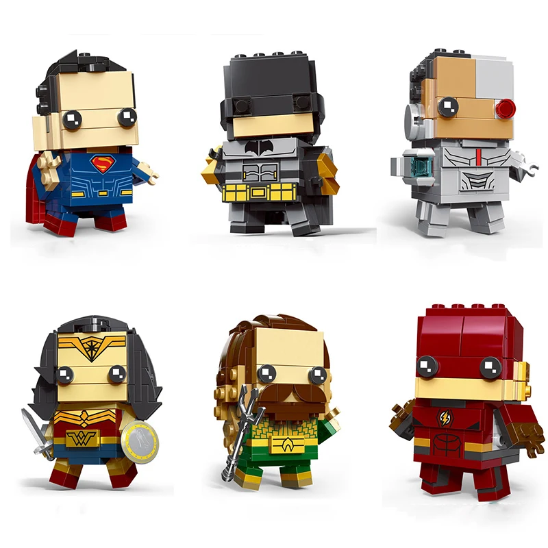 Brickheadz фигурки строительные блоки игрушки Marvel Мстители 3 супер герой головы
