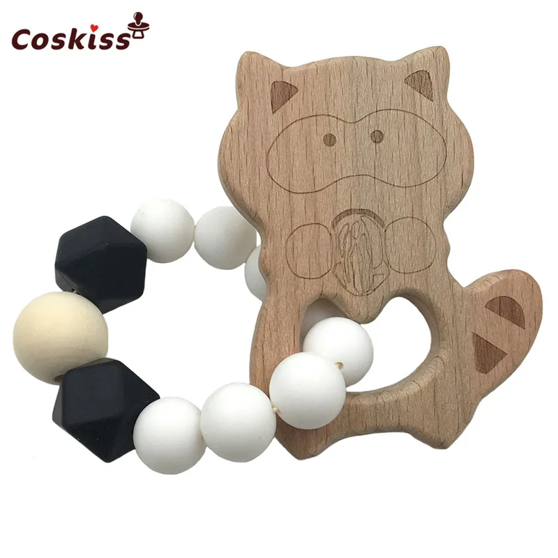 Аксессуары для браслетов младенцев из бука и дерева енота деревянный