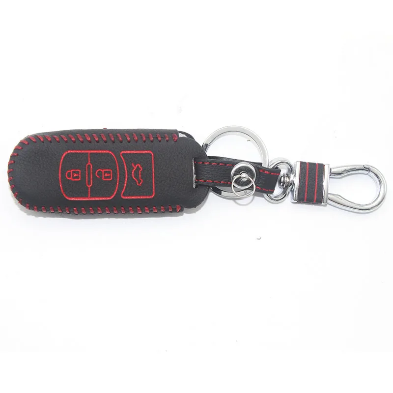 

NEW Leather Car Remote Smart Key Case Cover for 2013-2014 Mazdas Atenza AXELA cx-5 M3 M6