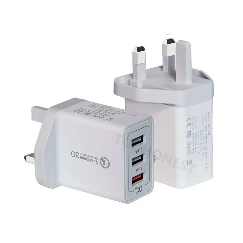 30 Вт USB быстрая зарядка QC 3,0 9 В 2A зарядное устройство для телефона для iPhone 7 8 EU US UK вилка Быстрая зарядка зарядное устройство для samsung Xiaomi huawei