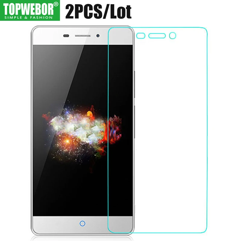 2 шт./лот Topwebor закаленное Стекло для zte V5 Pro Экран протектор Нубия Z9 Max 2.5D 9 H защитная