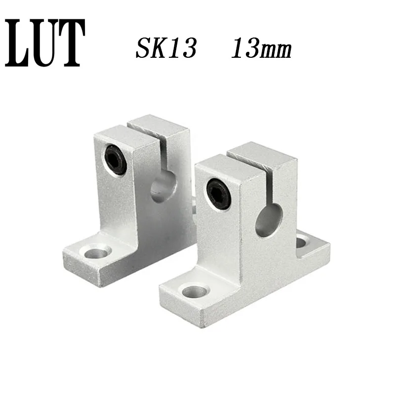 High quality 10 pcs/lot Free Shipping SK13 13mm linear bearing rail shaft support XYZ Table CNC Router SH13A | Обустройство дома