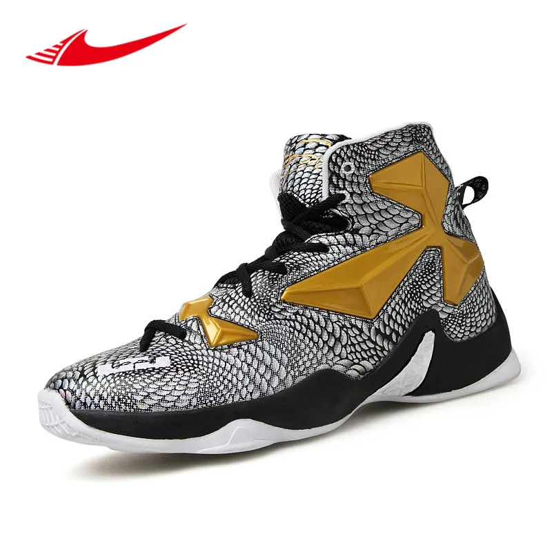 Pop дышащая для мужчин баскетбольные Кеды высокие ботильоны спортивные