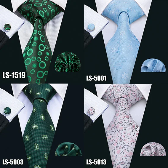 LS-822, мужской галстук, черный, Пейсли, шелк, классический, Barry. Wang, галстук, Hanky, запонки, набор для мужчин, официальный, Свадебный, для вечеринки, для жениха