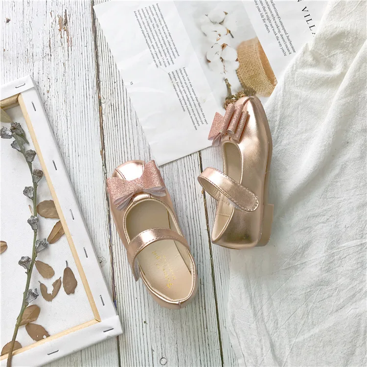 cute baby Girl Leather Shoes New Summer autumn Children Soft sole Fashion Single Shoes Little toddler Girl Princess Shoes