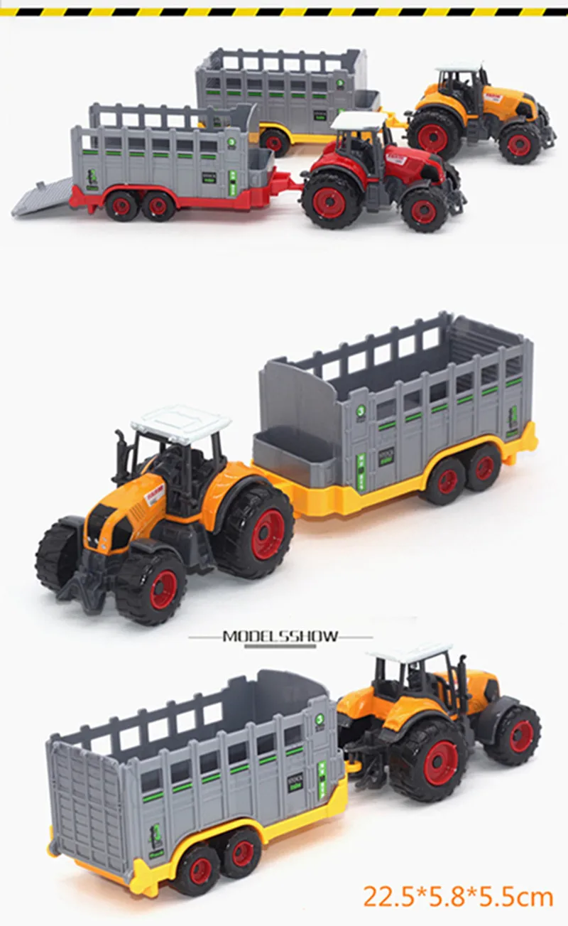 Модели фермерских автомобилей из сплава 1:64 игрушечные машинки с высокой