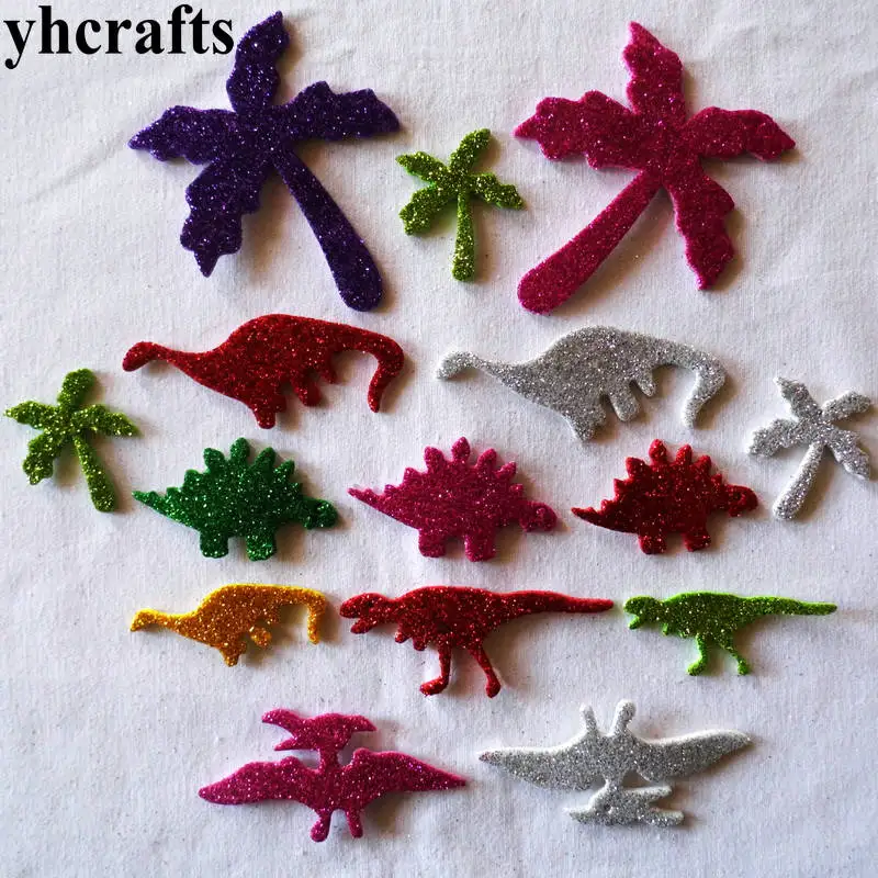 1 пакетов/лот динозавр Коко дерево блестящие наклейки из пеноматериала детского