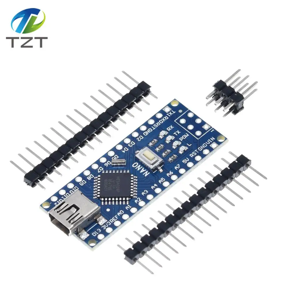 Мини USB NANO V3.0 CH340 CH340G 5 в 16 м Atmega328 ATmega328P микроконтроллер модуль для Arduino Nano 3,0 MEGA328 Pro MINI