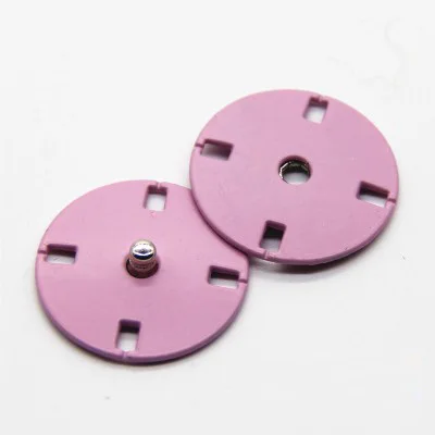 pink 12 компл многоцветные круглые кнопка переключения пряжки шерстяное пальто Большая одежда на пуговицах, с покрытием из материала на основе хлопка с металлическим невидимые кнопки C033 - Цвет: pink