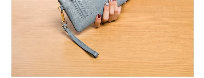 Натуральная кожа portefeuille femme Carteira Carteras Mujer длинные кошельки женские кошельки для карт и монет billeteras para mujer