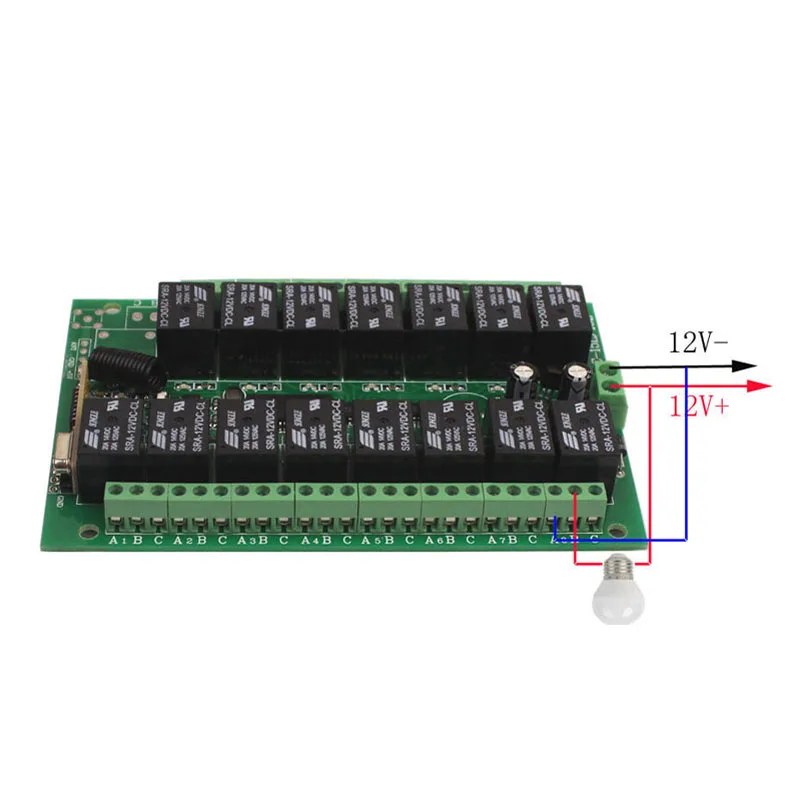 Sleeplion DC 12 В 15 CH 15ch rf Беспроводной Дистанционное управление переключатель Системы