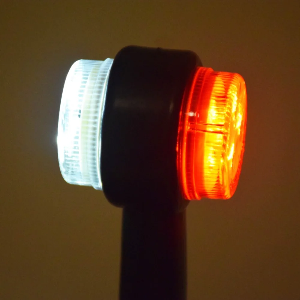 2x 6LED 12V/24V красного и белого цвета с двойными бортами маркер прицеп света