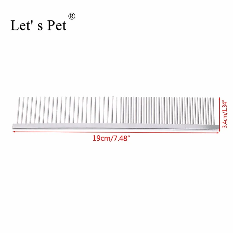 Let' s Pet 19x3 4 см щетка для собак из нержавеющей стали ухода за кошками Чихуахуа