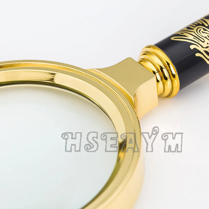 Лупа с ручкой в виде дракона 90 мм|magnifying glass loupe|glass louperead newspaper |