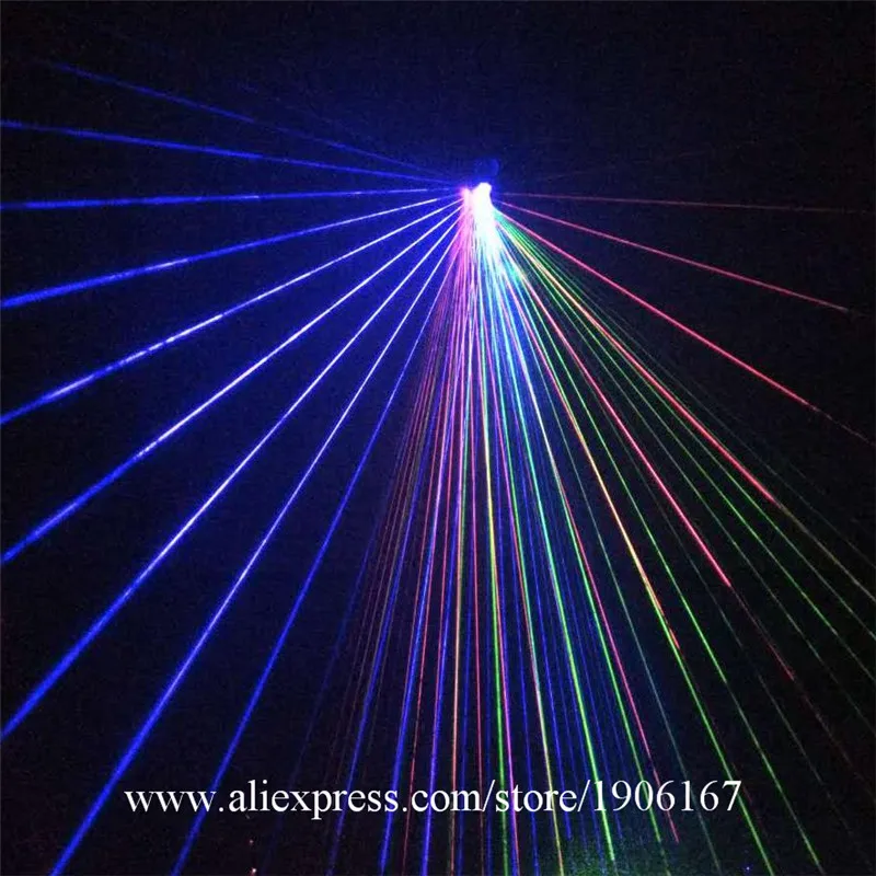 Лазерные перчатки для диджея светодиодные RGB лампы вечерние с 1 зеленым красным