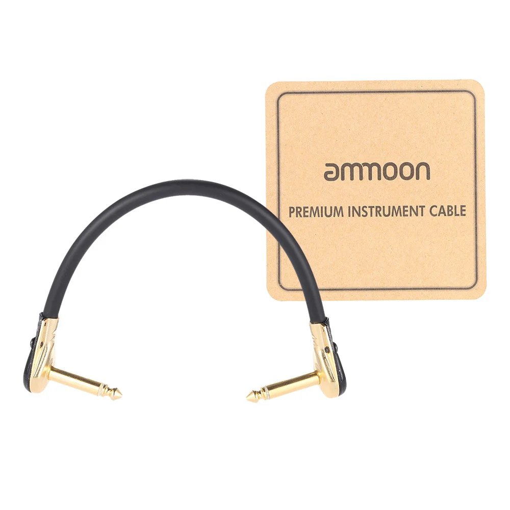 Ammoon AC-20 15 см/0 5 футов Высокое качество гитары соединительный кабель шнур с 1/4 дюйма