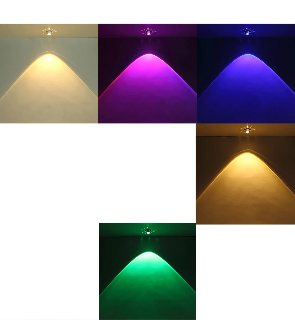 Светодиодный настенный светильник RGB, светильник для крыльца, современный, встраиваемый, 3 Вт, красочные бра, фойе, вечерние, декор для гостиной, коридора, внутреннее освещение
