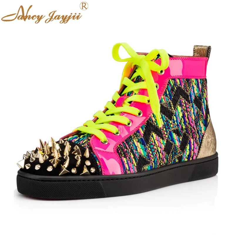 Nancyjayjii/разноцветная и серая женская обувь из натуральной кожи с круглым носком на