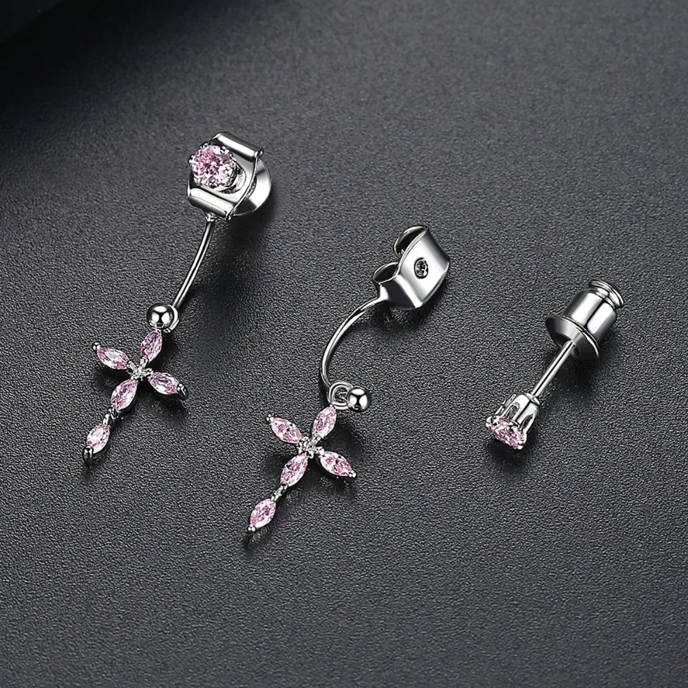 LUOTEEMI новый дизайн серьги капли с крестиком для женщин вечерние Свадебные