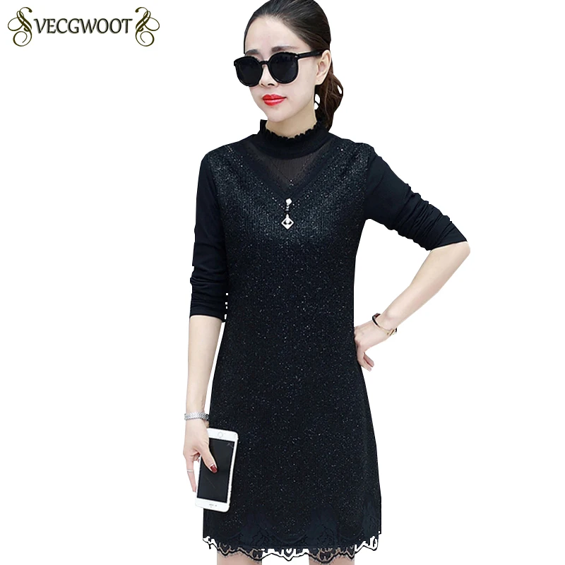 Женское осенне зимнее платье для женщин 2020 Новое тонкое бархатное теплое