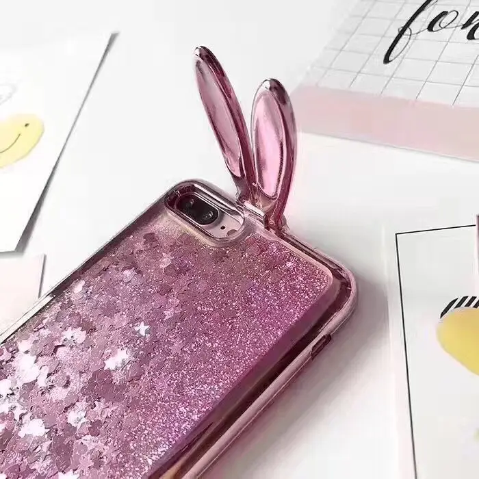 Милый мультфильм мода динамический жидкости зыбучие пески Блеск Любовь 3D