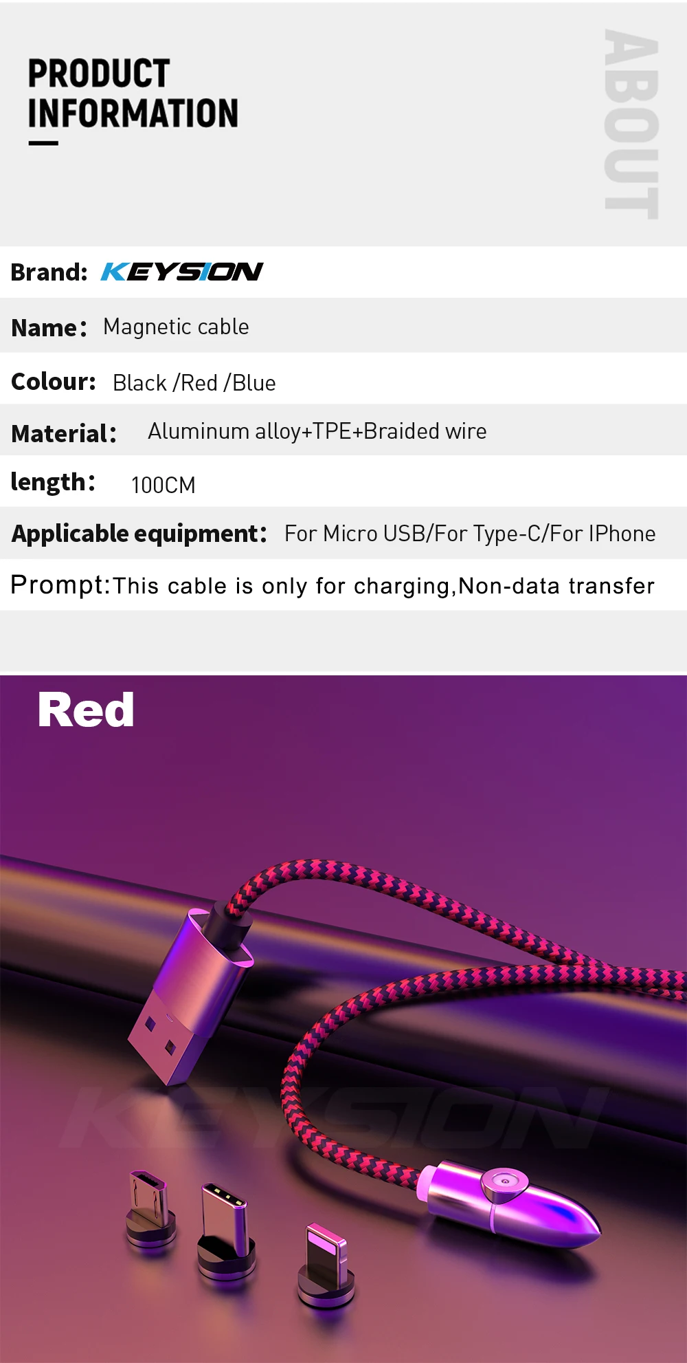 Магнитный зарядный кабель KEYSION L-Line, светодиодный кабель 90 градусов для iPhone X 8 7 6 Plus и кабель Micro USB и кабель usb type-C USB C