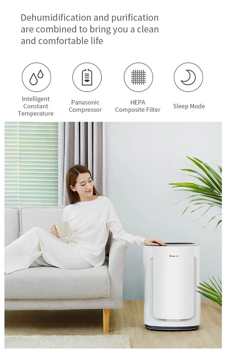 YOUPIN Deye бытовая очистка воздуха Осушитель полупроводниковый осушитель воздуха высокая эффективность работает с низким уровнем шума