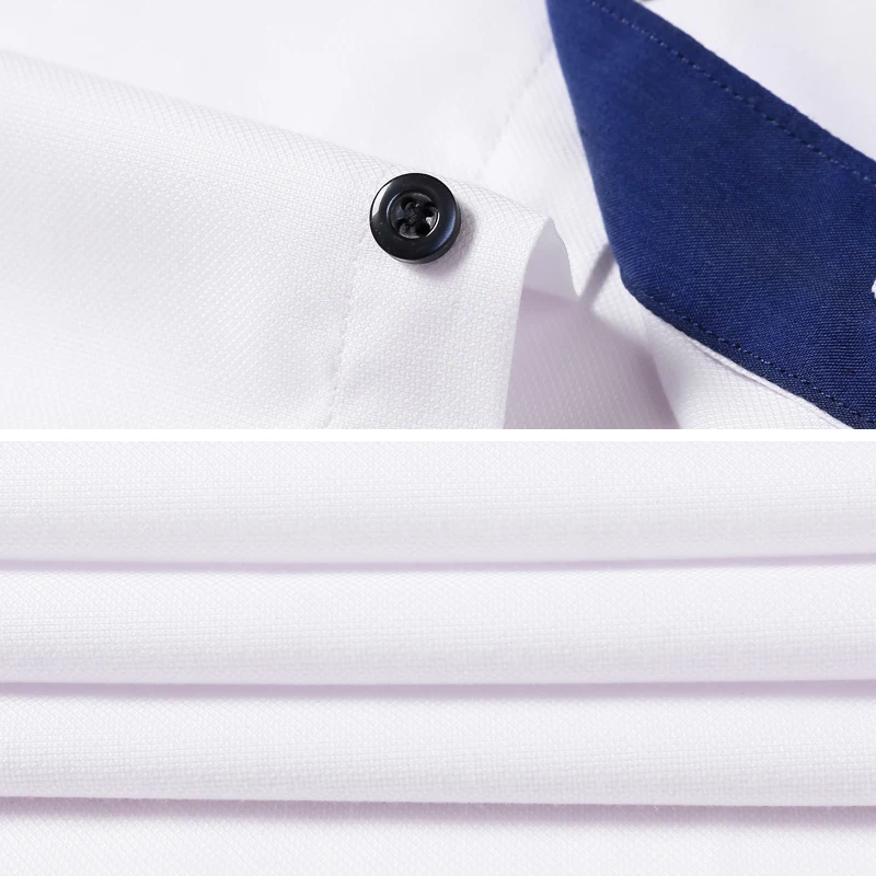 Новое поступление 2018 мужская белая рубашка для свадьбы роскошные классические