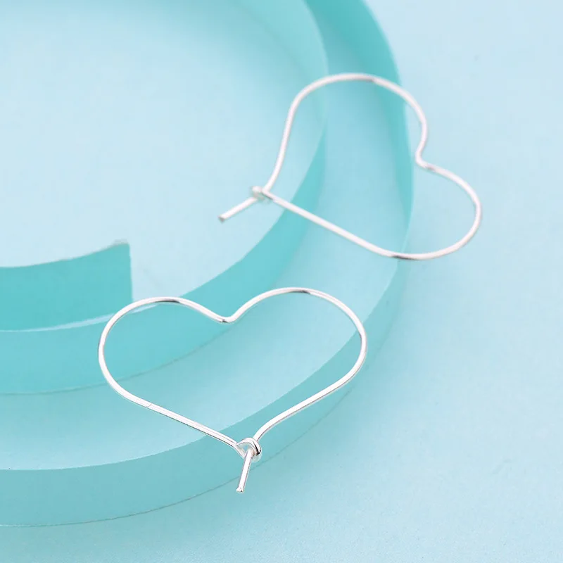 S925 Серебряное кольцо для ушей с большим сердцем и милым темпераментом|ear rings big|big