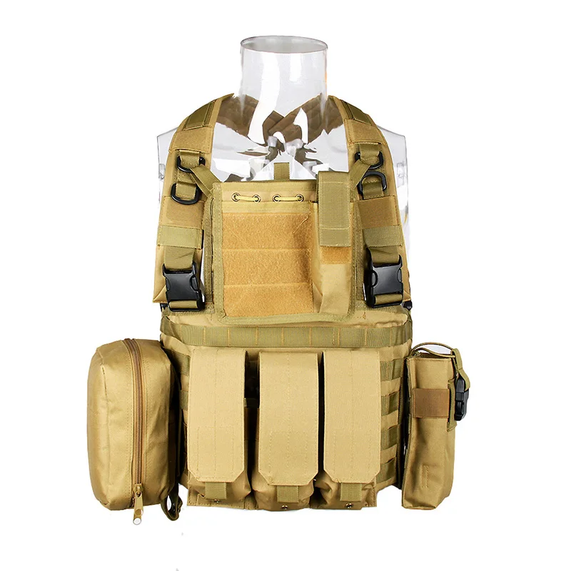 DE RRV Molle тактические жилеты Военная нагрудная установка армейская Боевая бронежилет для стрельбы охотничья Экипировка Wargame Пейнтбол страйкбол жилет - Цвет: DE