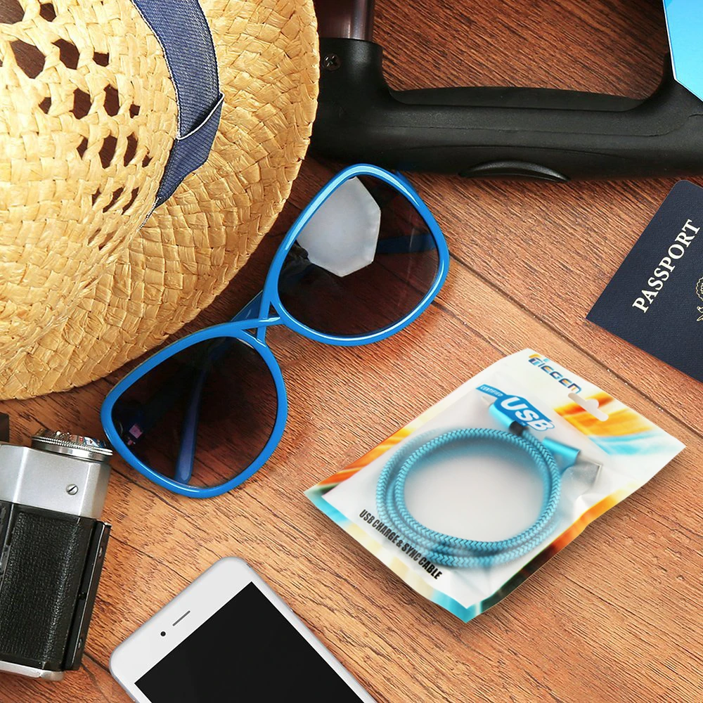 Кабель Micro USB 2A 1 м для быстрой зарядки нейлоновый usb-кабель синхронизации данных