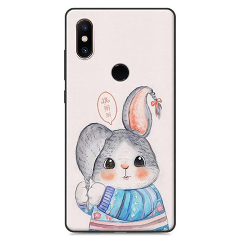 Модный мультяшный чехол для xiaomi mi mix 2 s задняя крышка mix2s мягкий задние Чехлы 5 99