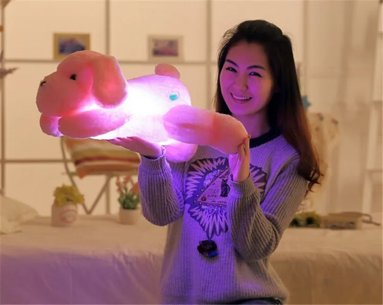 Милая красочная милая плюшевая игрушка со светодиодсветильник кой детские