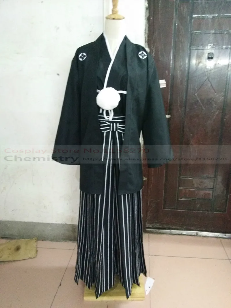 Черный костюм для косплея кимоно на заказ |