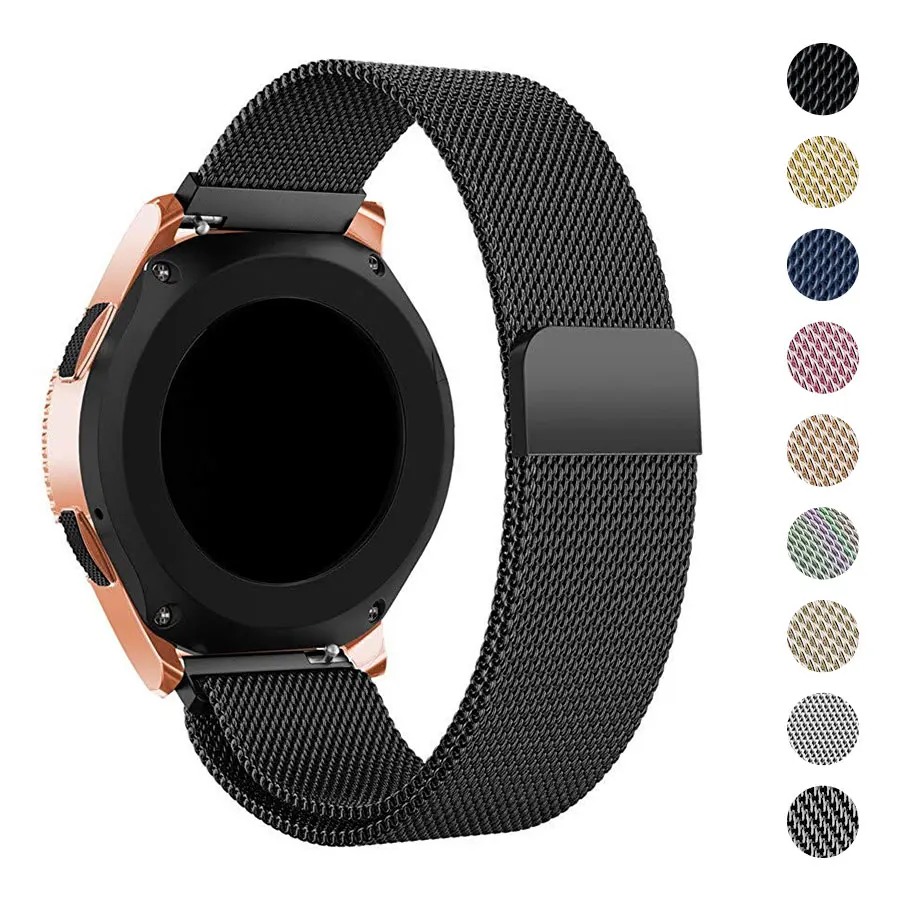 Ремешок для часов 20 мм Milanese Loop ремешок Samsung Gear S2 из нержавеющей стали Galaxy 42 Смарт