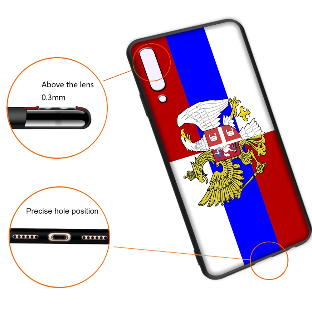Герб России флаг Мягкий чехол для samsung Galaxy A5 A6 A7 A8 A9 плюс A10 A20 A30 A40 A50 A60 A70 M40 крышка