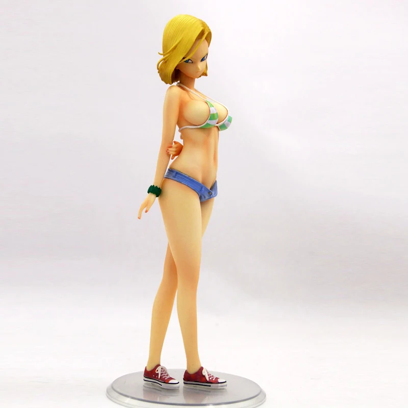 

1/6 Scale DBZ Android 18 Beachwear Standing Posture Cute Ver. Sexy Resin GK model Collection anime figure
