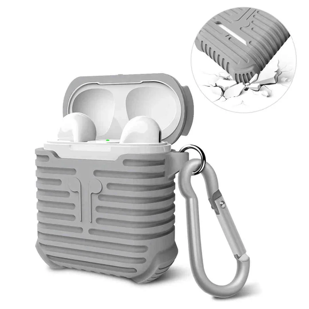 Мягкий Силиконовый противоударный защитный чехол для Apple AirPods Fundas футляр