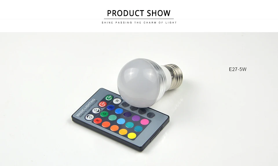 E14 E27 RGB светодиодный светильник лампа с дистанционным Управление Bombillas светодиодный потолочный светильник смарт-лампы AC 85-265 в ампулы светодиодный лампы 5 Вт 7 Вт