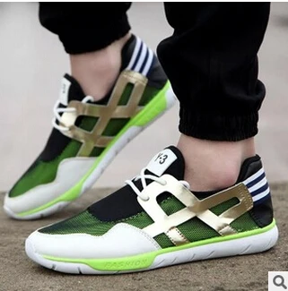 2015 summer new men sneakers with recreational shoe breathable mesh cloth surface movement men's shoes size 39-44 yards | Спорт и