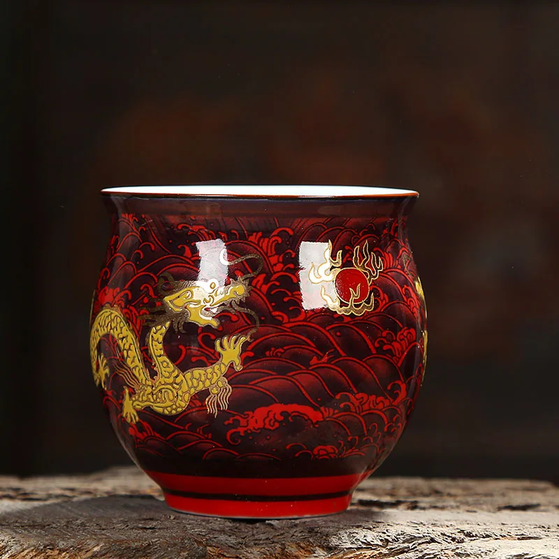 Высококачественная двойная керамическая чашка китайский чайный набор