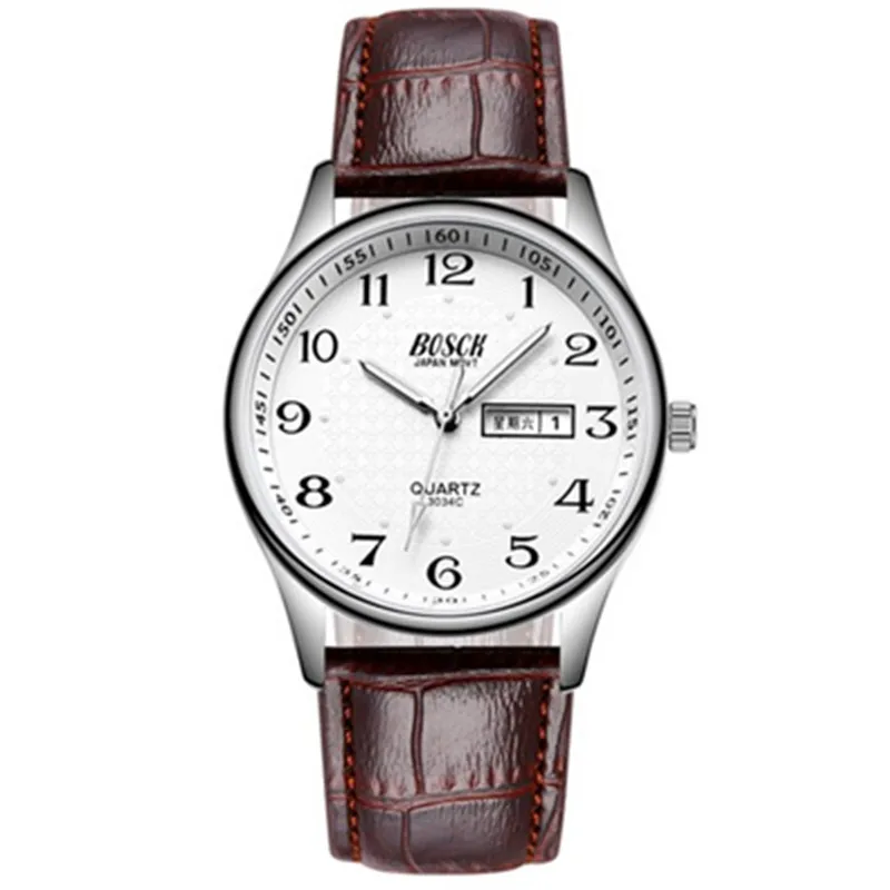 Часы наручные женские с кожаным ремешком и календарем 2019 | Наручные часы