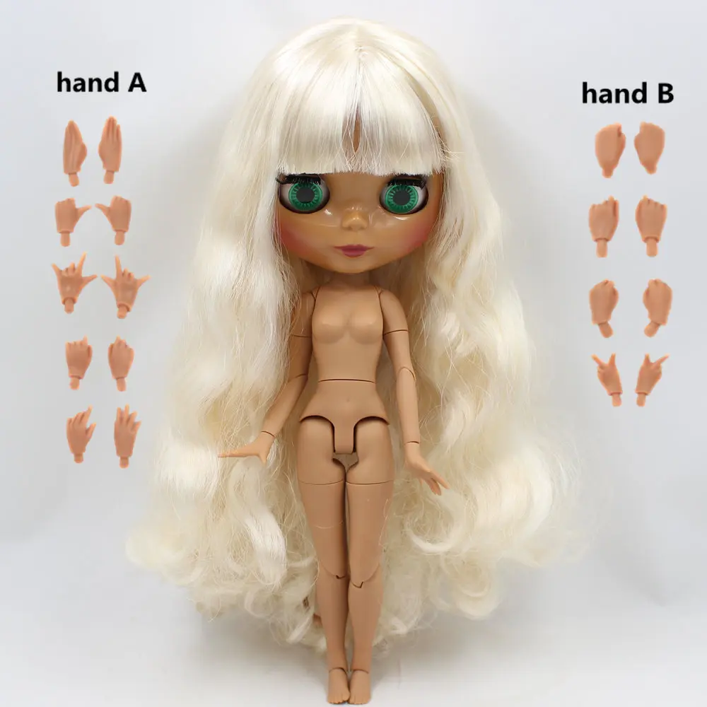 ICY Nude Factory Blyth Doll Serires № 6025 светильник золотые волосы суставы тела шоколадная кожа с большой грудью 1/6 BJD - Цвет: like the picture