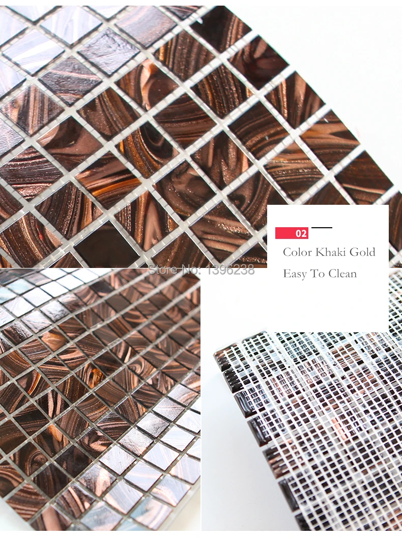 Стеклянная плитка для кухни с золотым узором мозаичная дома ванной душа