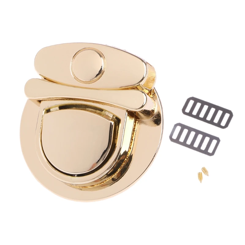 Light Gold BDTHOOO 1 шт. металлическая застежка для сумки Поворотный замок поворотный замок для DIY сумки женские сумки кошелек фурнитура Аксессуары для сумок - Цвет: Light Gold
