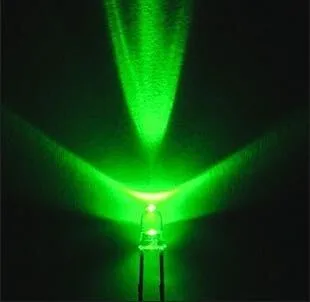 100 шт. 3 мм зеленый светодиодный светодиод/F3 светодиодный зеленый цвет Chartreuse
