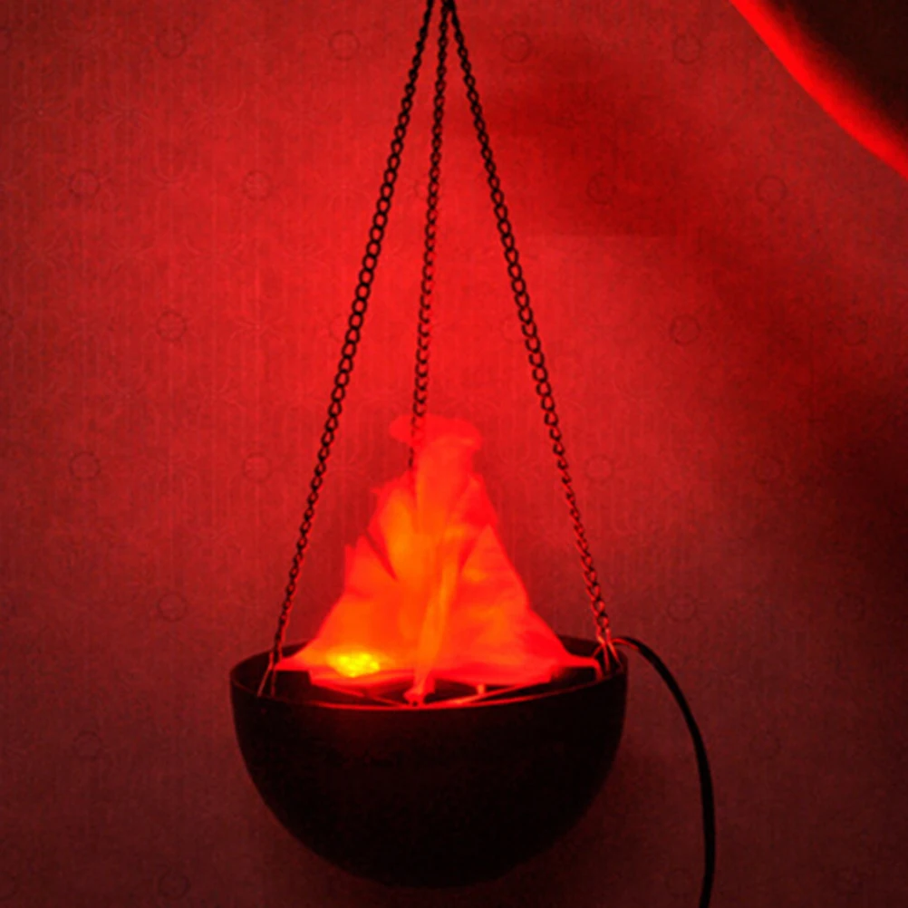 Светодиодный подвесной фальшивый пламенная лампа фонарь светильник пожарный