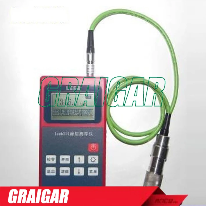Покрытие толщиномер тестирование немагнитных материалов leeb221 вихревой ток|coating
